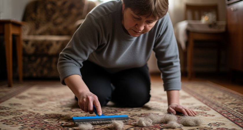 Один простой трюк с обычным предметом превратит грязный ковер в идеально чистый за считанные минуты