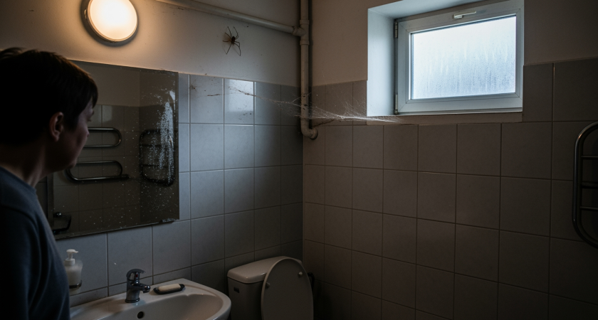 Паук в ванной комнате сигнализирует о скрытых неполадках которые владельцы квартир часто игнорируют