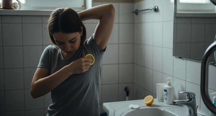 Забудьте про антиперспирант — один трюк с лимоном решит проблему потливости за копейки