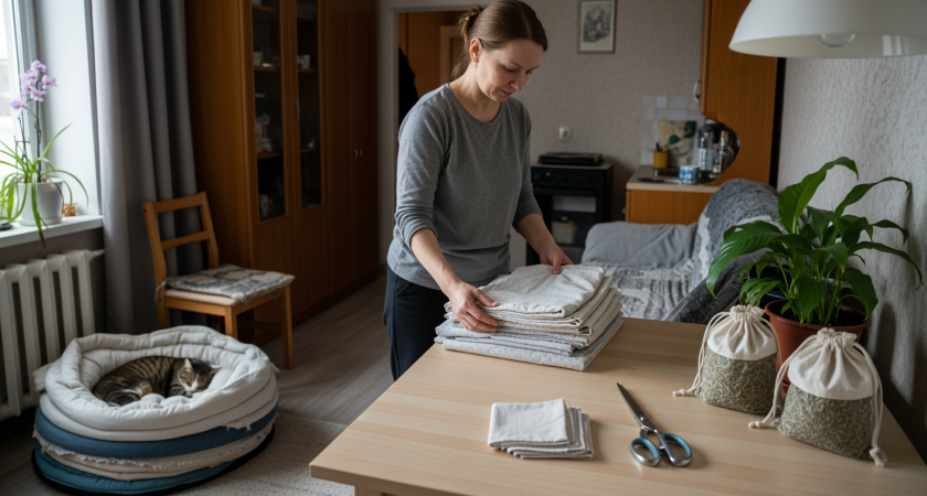 Из старых простыней и наволочек умелые руки делают нужные домашние помощники