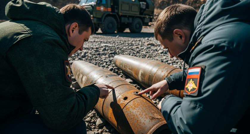 Два артиллерийских снаряда ВОВ взорвали в карьере под Белореченском