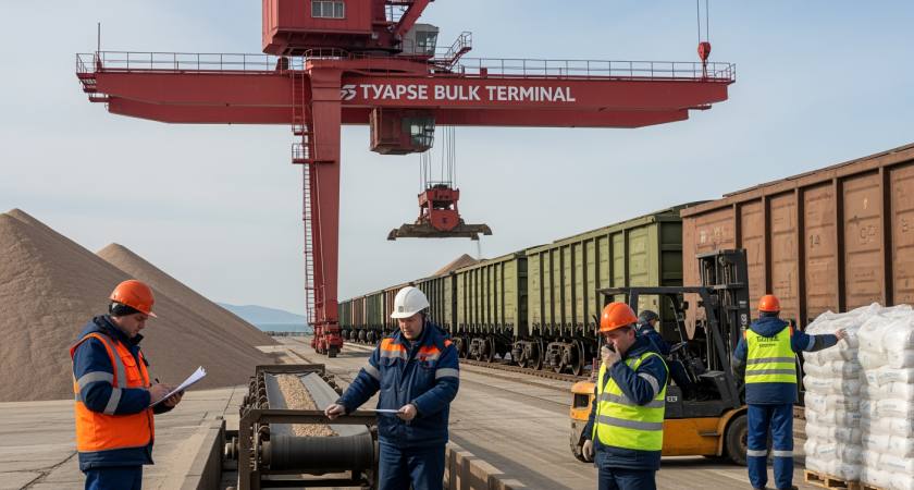 Туапсинский терминал потерял 68 тысяч тонн удобрений за два месяца