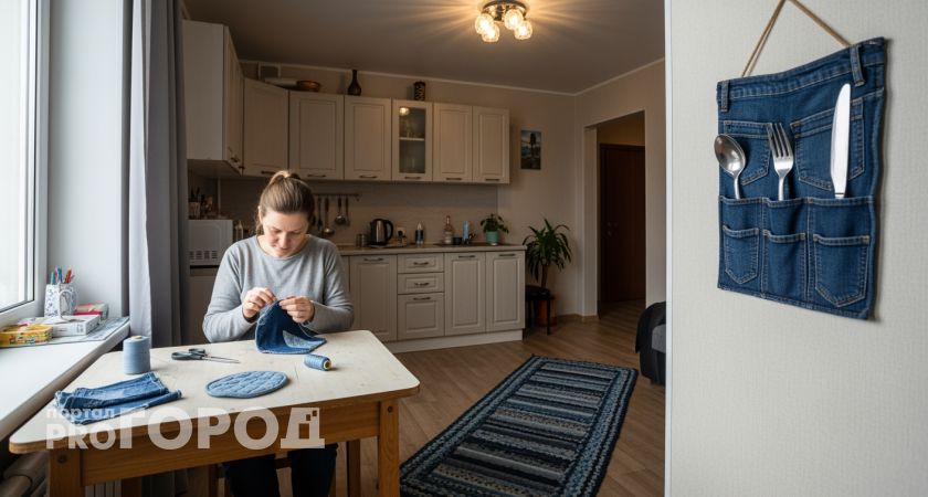 Не выбрасывайте старые джинсы — из них получаются крутые самоделки для дома и дачи