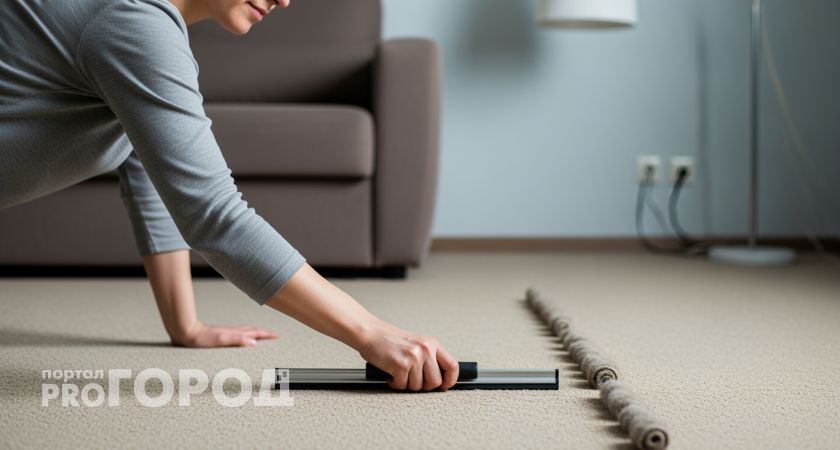 Старинный метод с вещью из любого дома превращает застиранный ковёр в новый всего за пару минут