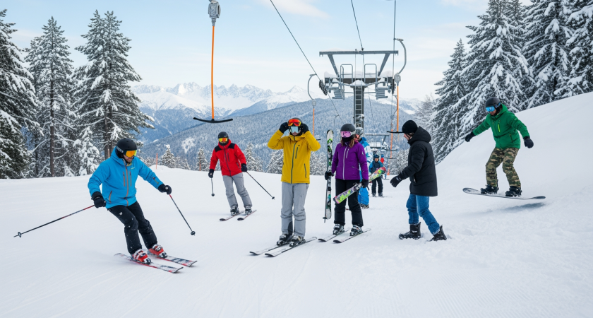 В Сочи выпало 30 см снега за ночь: горнолыжники ликуют