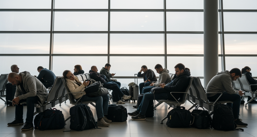 180 россиян 15 часов без еды застряли в Батуми из-за атаки дронов