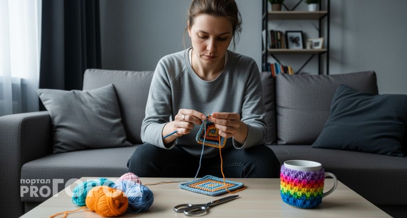 Подруга научила превращать клочки пряжи в домашние мелочи и я забыла дорогу в магазин