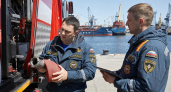 Обломки сбитых БПЛА вызвали пожар в порту Темрюка: пострадавших нет