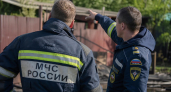 В Крымске обломки БПЛА вызвали пожар во дворе частного дома
