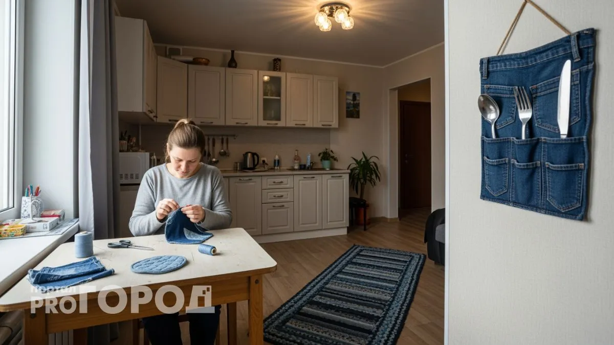 Не выбрасывайте старые джинсы — из них получаются крутые самоделки для дома и дачи