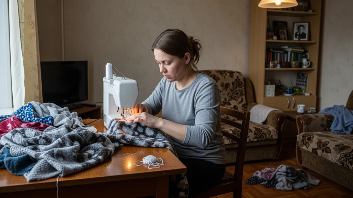 Не покупаю пледы в магазине уже 5 лет: шью из того, что все выбрасывают — муж в восторге