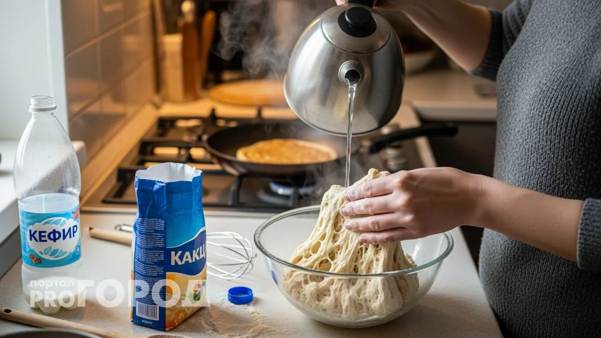 Беру стакан кефира и муку - через 10 минут семья уплетает золотистые лепешки за обе щеки