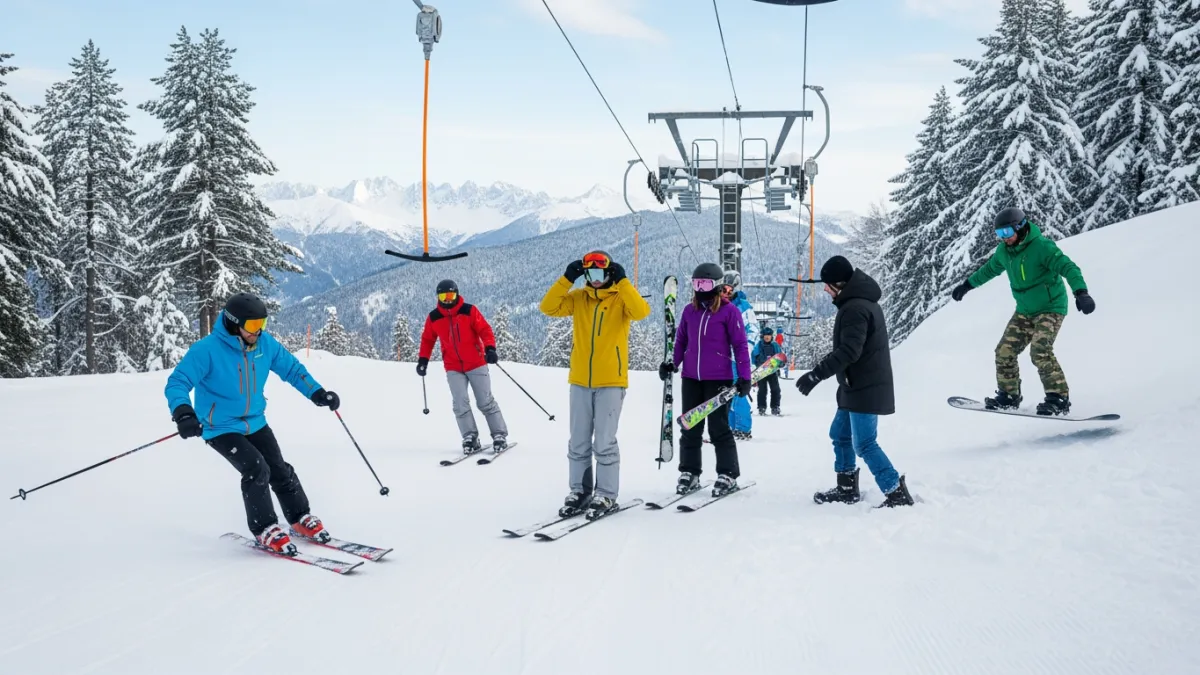 В Сочи выпало 30 см снега за ночь: горнолыжники ликуют