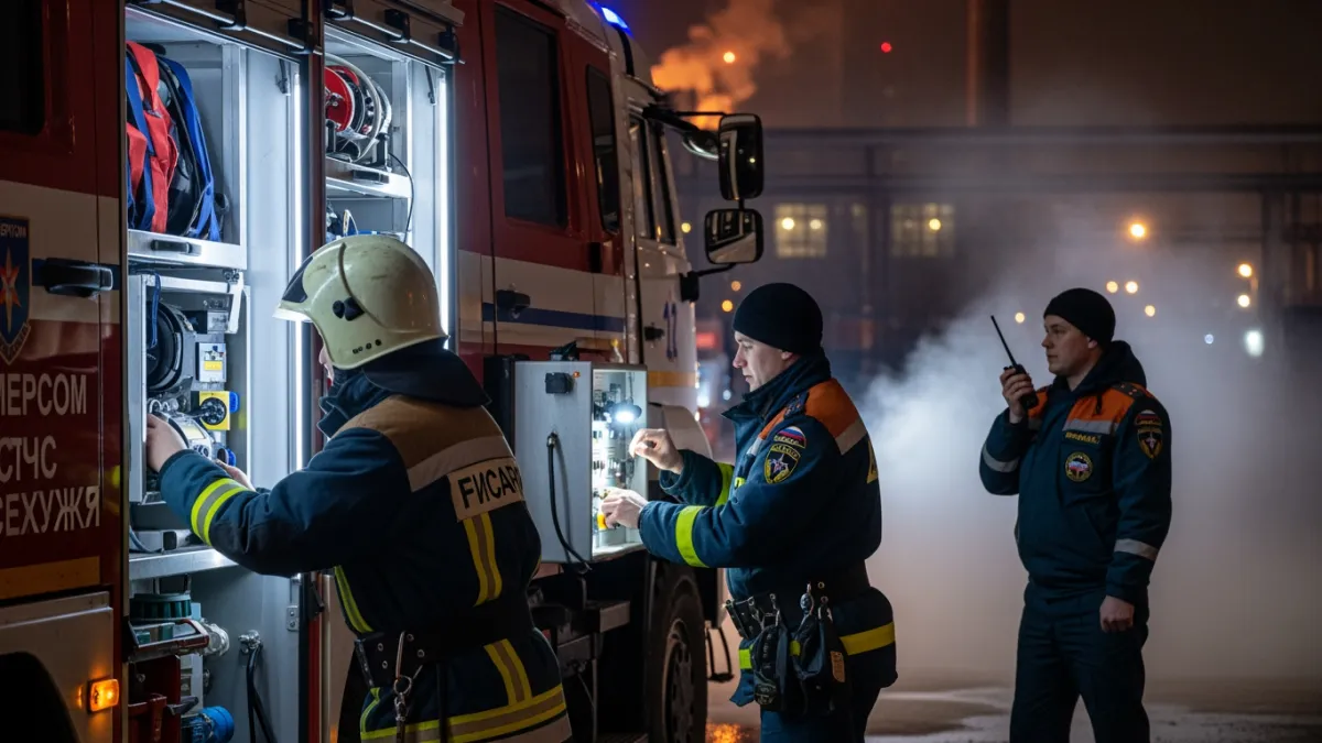 91 спасатель тушили пожар на нефтебазе в Армавире после атаки дронов