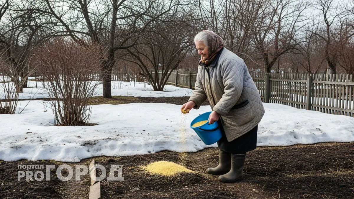Беру дешёвую крупу в магазине и разбрасываю по огороду зимой — весной грядки как после навоза