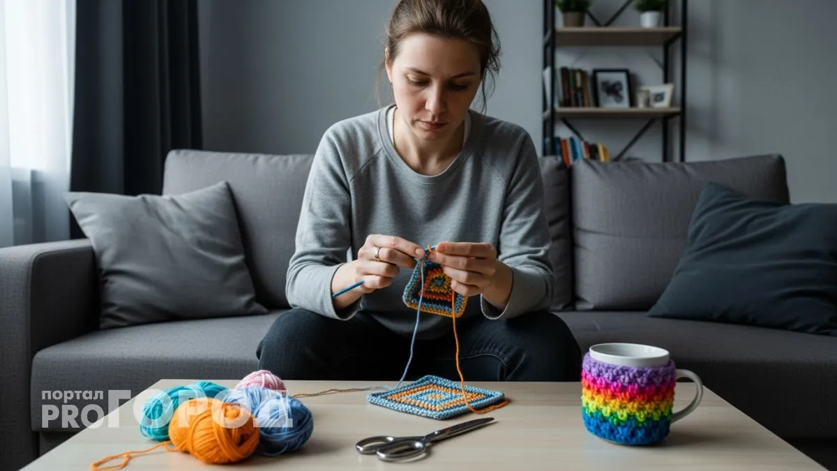 Подруга научила превращать клочки пряжи в домашние мелочи и я забыла дорогу в магазин