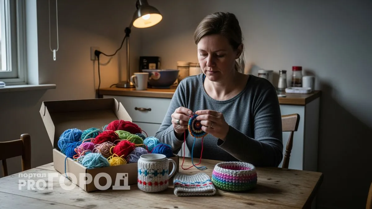 Подруга научила делать из остатков пряжи такие штучки что теперь половину вещей не покупаю