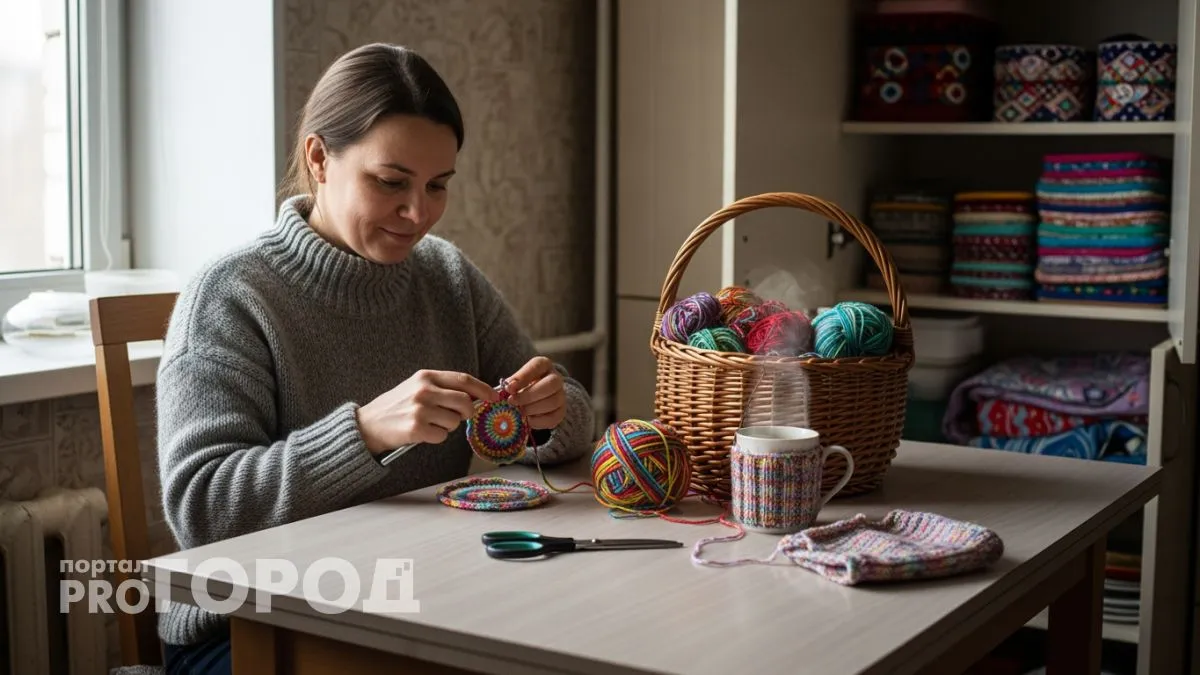 Каждый клубочек пряжи превращаю в домашние мелочи и забыла что такое походы в хозяйственный