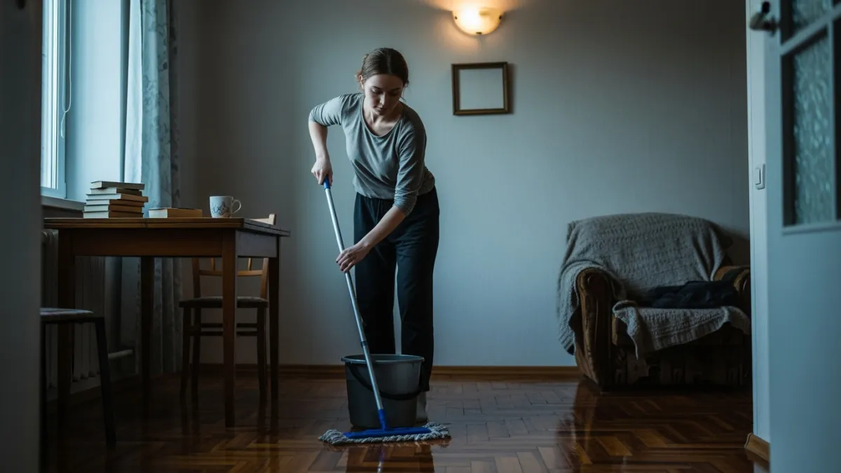 Запах еды больше не въедается в линолеум: добавляю в ведро эту аптечную хитрость — и кухня пахнет свежестью сутками