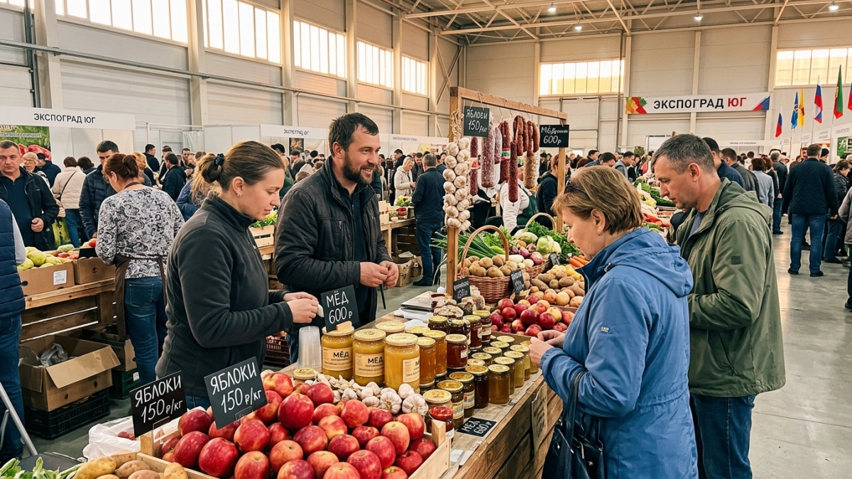 «Кубанская ярмарка» объединила 500 фермеров: от сыров до саженцев