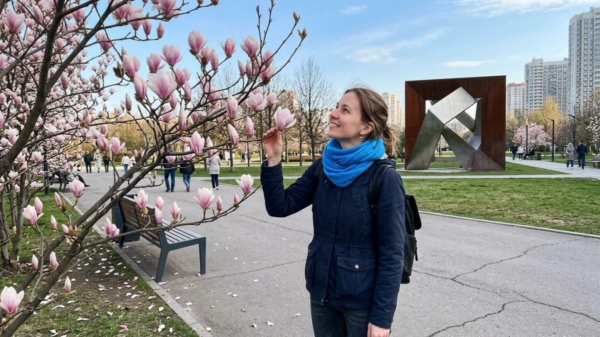 Магнолии расцвели в трёх уголках парка «Краснодар»