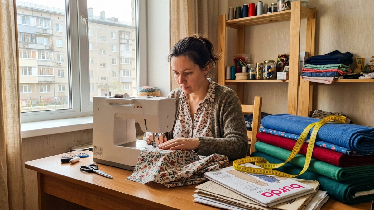 На 350 тысяч рублей по соцконтракту: краснодарка открыла швейное производство
