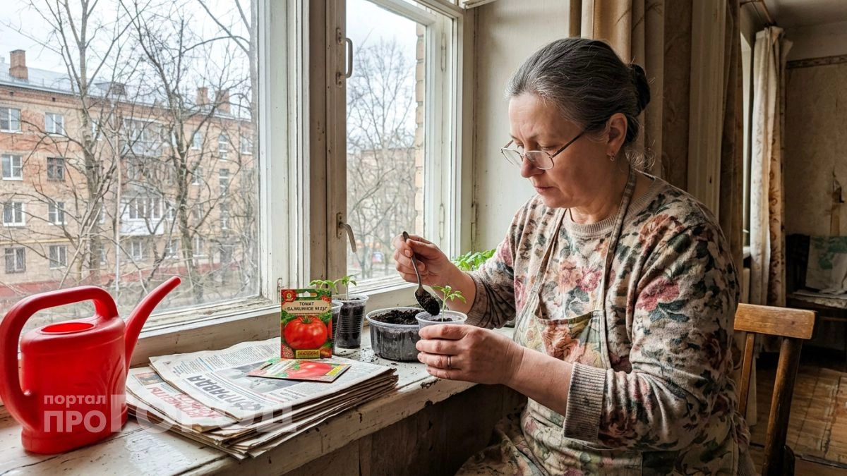 Сею томаты в холодную воду на ночь — всходят дружно, стебель не вытягивается