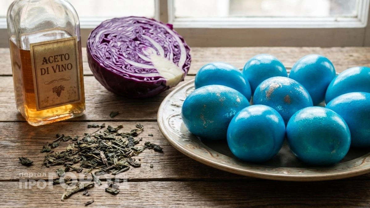 Забытые хитрости пасхальной окраски: превращаем белые яйца в бирюзовые жемчужины