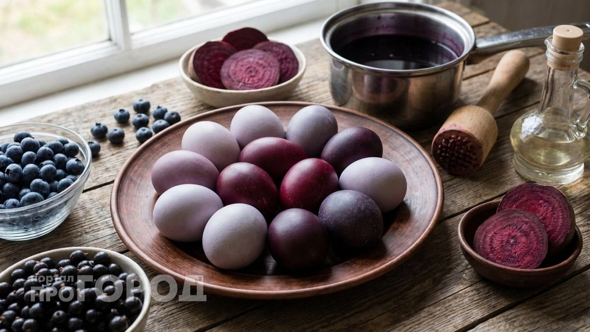 От нежно-лилового до винно-фиолетового: трендовые цвета яиц в Пасху-2026 без химии