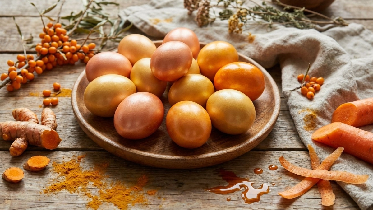 Персиково-медовые и апельсиновые оттенки пасхальных яиц: идеи, которые наверняка удивят завистливую соседку 