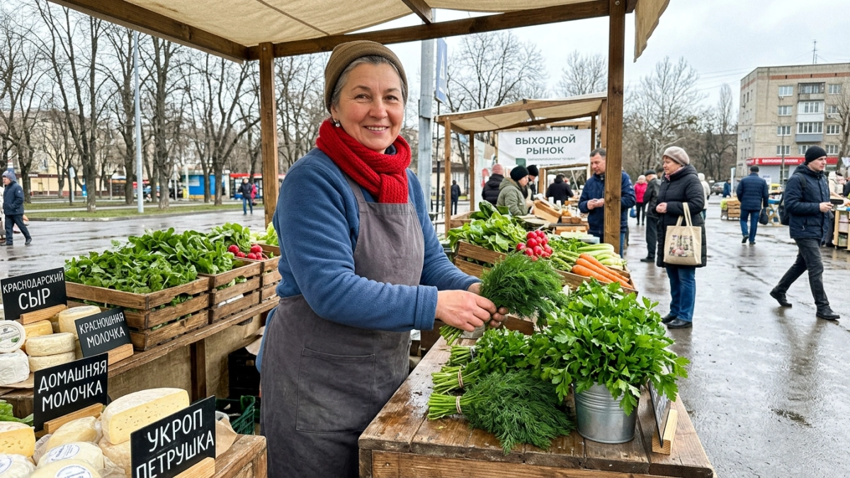 В субботу в Краснодаре семь ярмарок предложат фермерский сыр, мясо и зелень