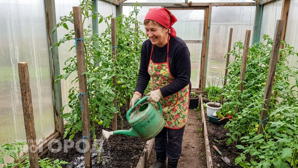 Развожу щепотку этого порошка в ведре воды и лью под томаты — кусты прут так, что подвязывать не успеваю