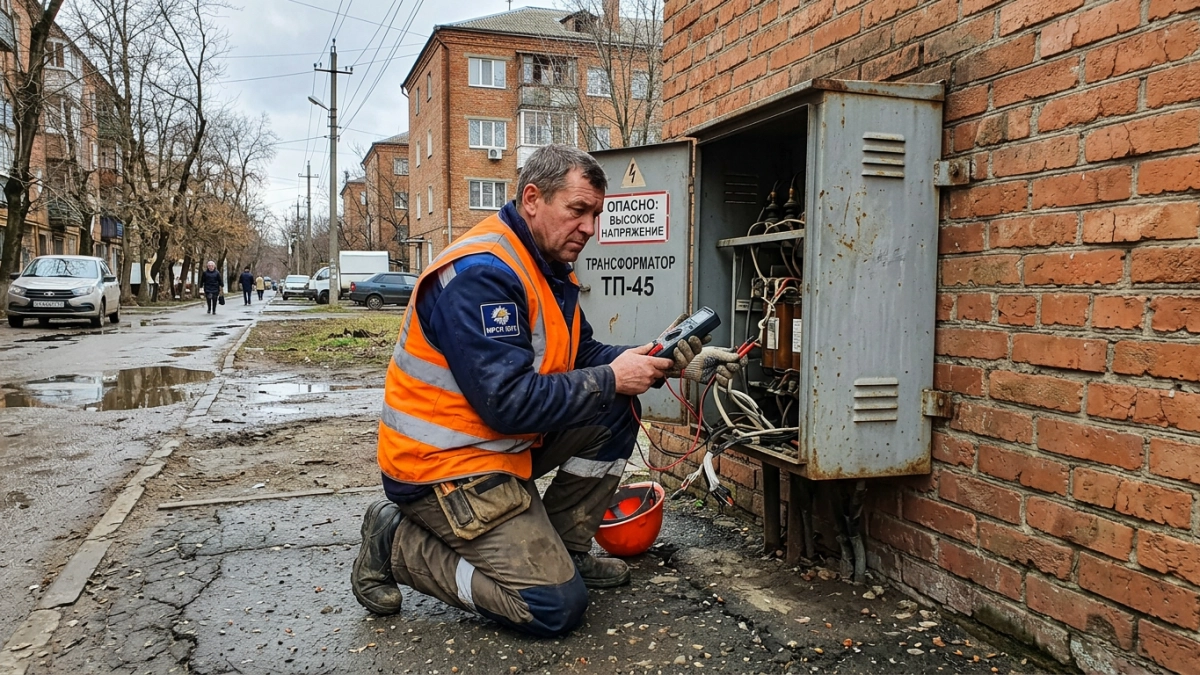 Авария на подстанции оставила без света десятки улиц Краснодара