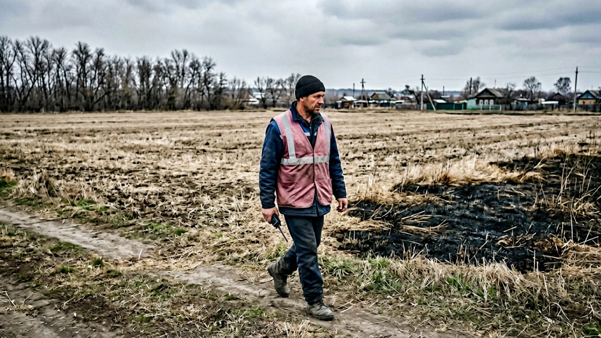 Обломки БПЛА упали в станице Кущевского района и вызвали пожар