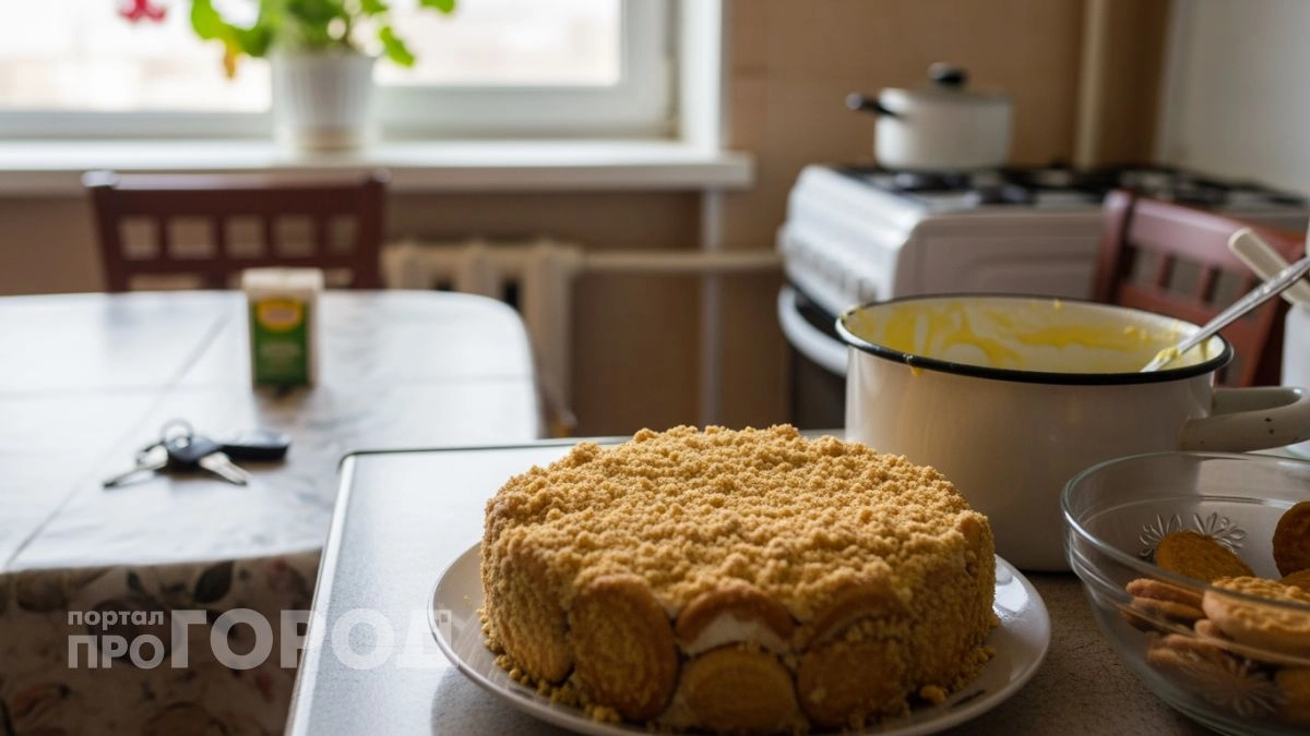 Делаю Наполеон на сковороде за 15 минут — крем пропитывает коржи так, что магазинный торт больше не покупаю