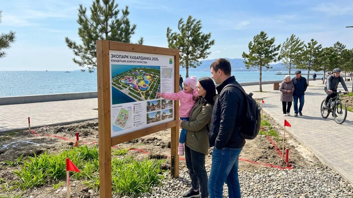 В Кабардинке построят экопарк с аллеями и зонами отдыха за ₽176 млн