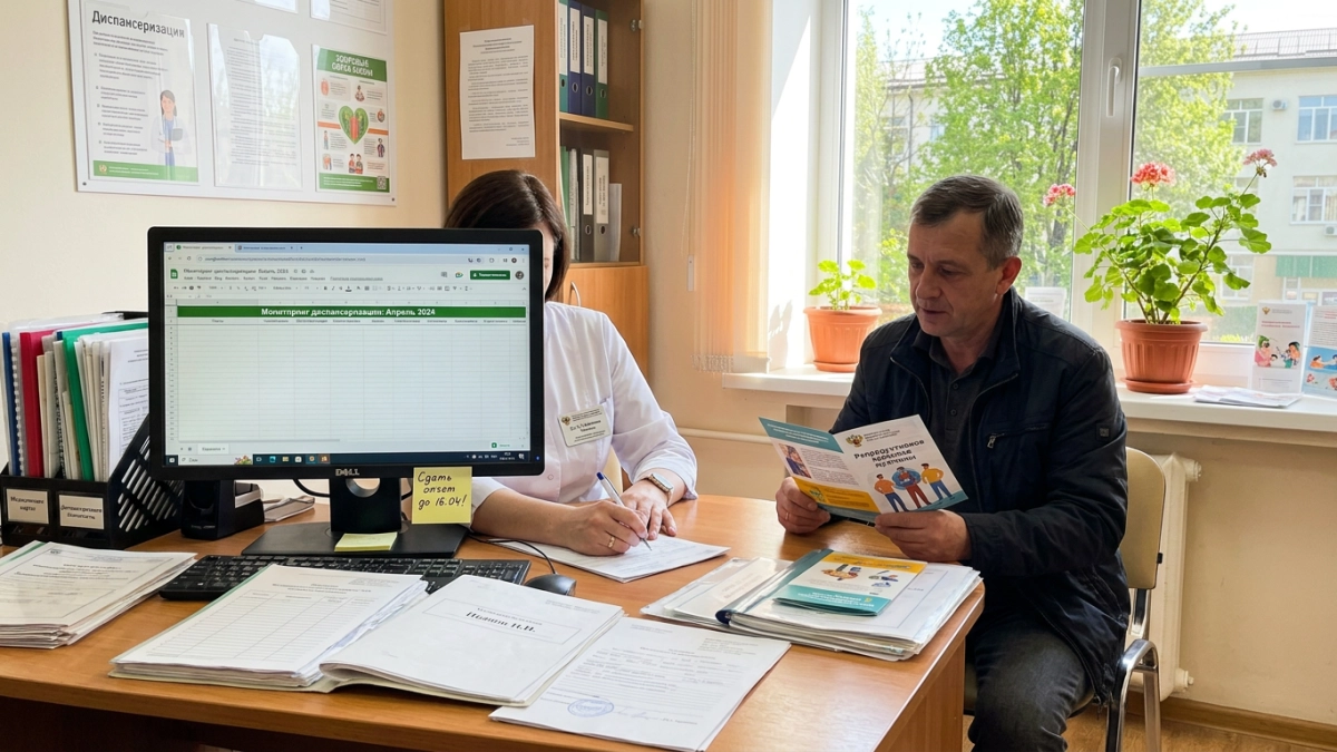 480 тысяч жителей Кубани проверили здоровье за два месяца