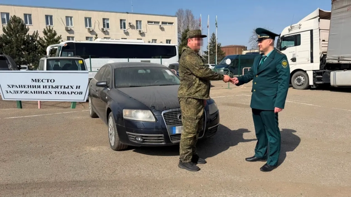 Конфискованный Audi A6 из Эстонии отправили на передовую