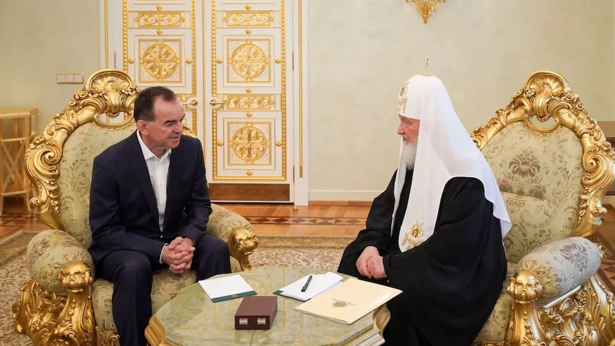 Кондратьев и патриарх Кирилл обсудили духовное воспитание молодёжи Кубани