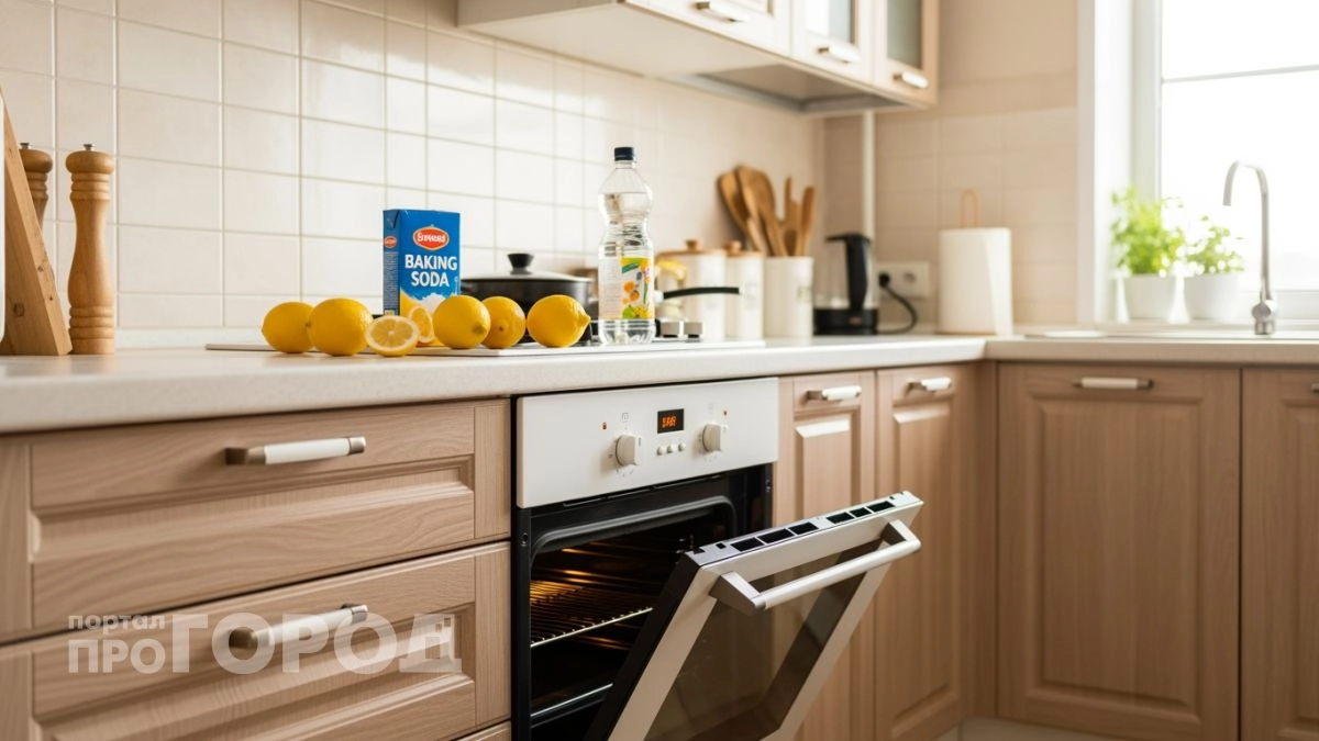 Больше не нужно тереть пригоревший противень: добавьте соду в воду и духовка очистится сама за полчаса