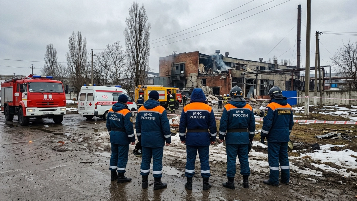 Обломки дрона упали на нефтебазу в Крымске: трое пострадавших, пожар потушен