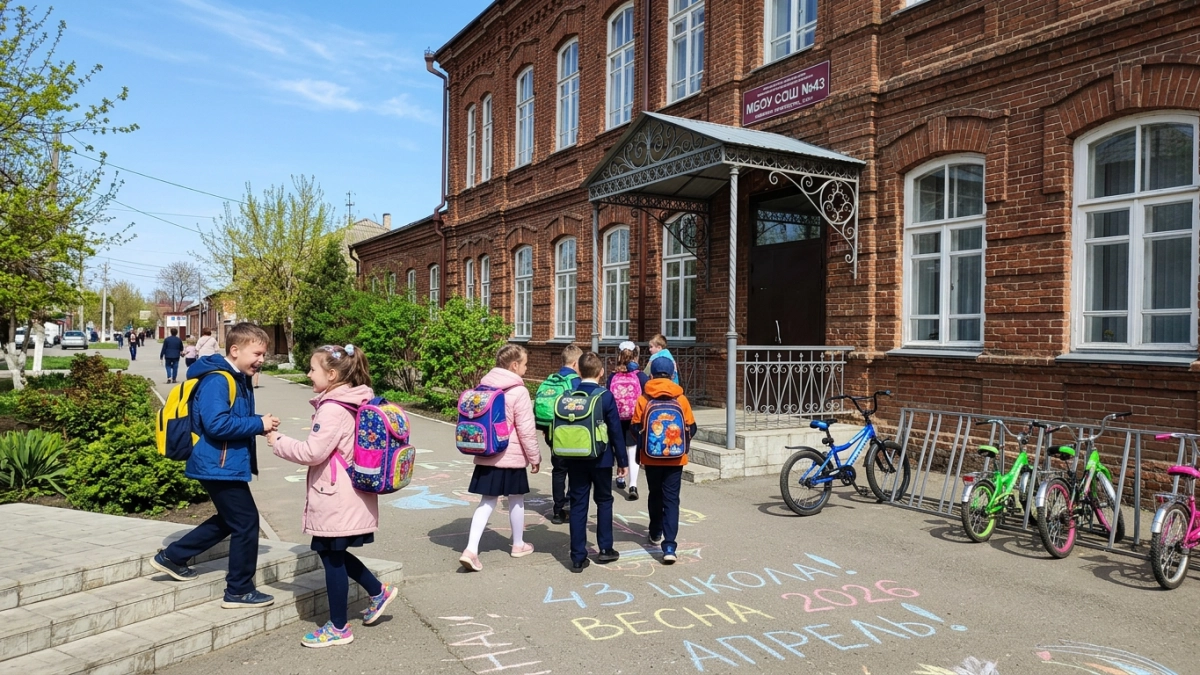 В Северском районе отреставрировали школу, где в 1918 году провозгласили советскую власть