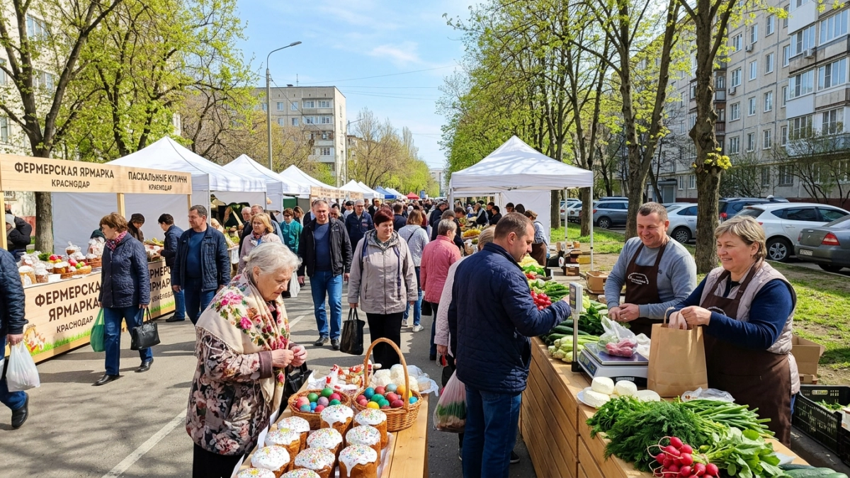 8 пасхальных ярмарок в Краснодаре: куличи, яйца и фермерские продукты