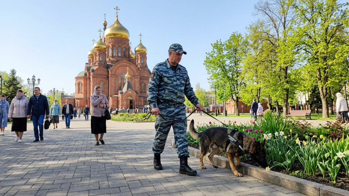 Кинологи обследовали 60 храмов Краснодара накануне Пасхи