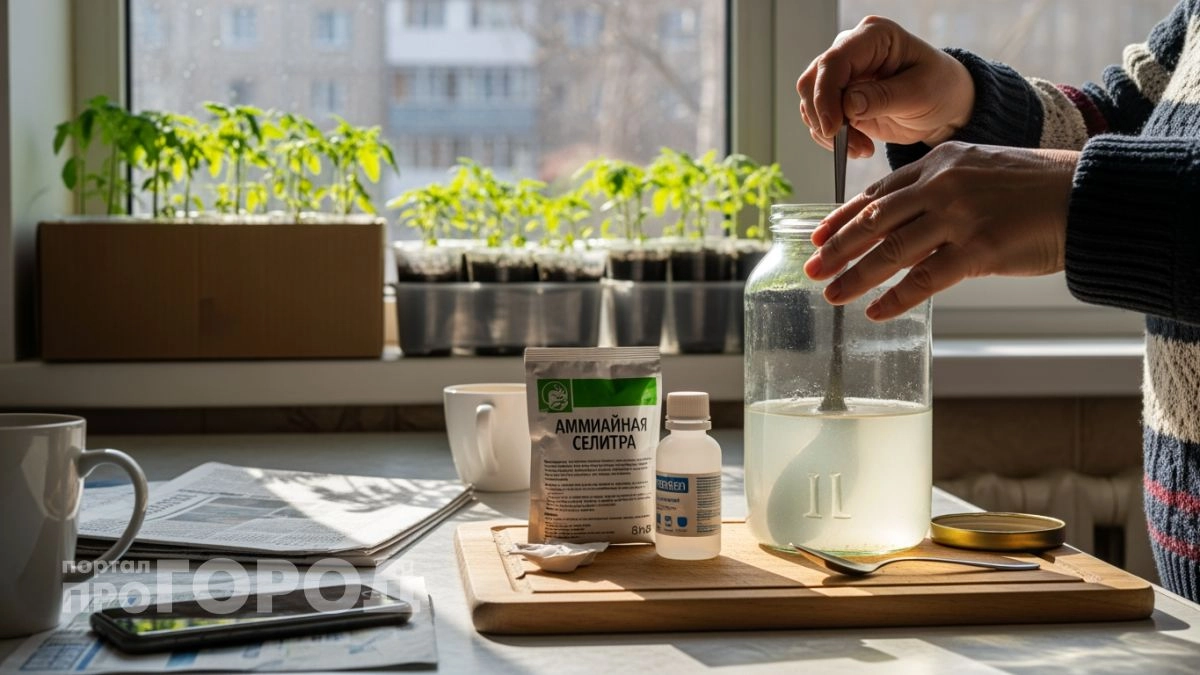 Забыла про обычный полив рассады: этот простой раствор дает томатам мощные корни и толстые стебли за неделю