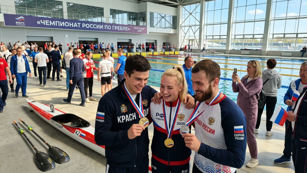 Кондратьев наградил победителей чемпионата по гребле на байдарках и каноэ