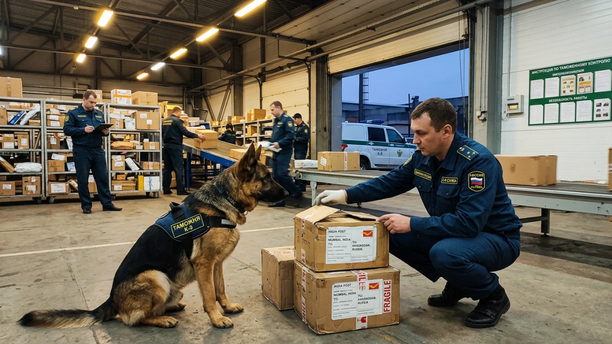 Собака обнаружила 1352 капсулы с прегабалином в посылках из Индии