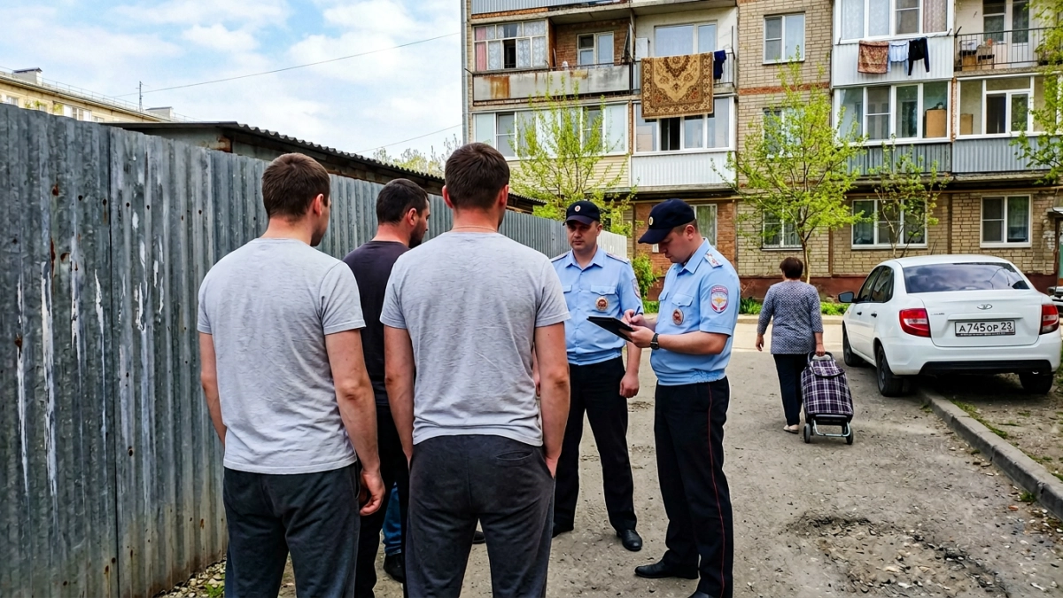 В Анапе задержаны 23 нелегальных мигранта из Средней Азии