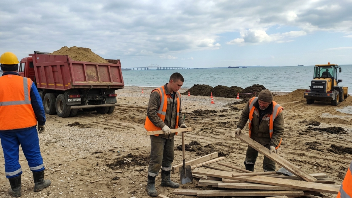 После крушения танкеров в Керченском проливе очищено более 3 тыс. км берега