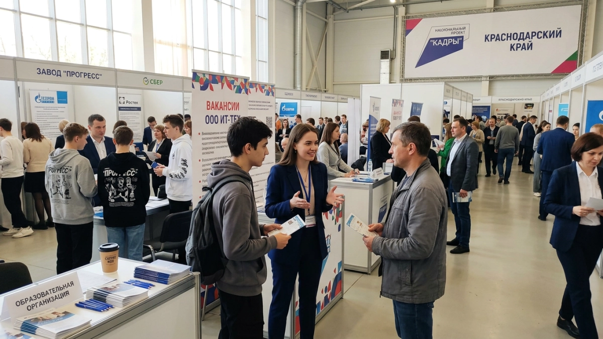 На Кубани ярмарка трудоустройства собрала 37 тысяч соискателей на 50 площадках